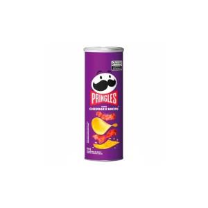 Papas PRINGLES Cheddar y Bacon x105g.